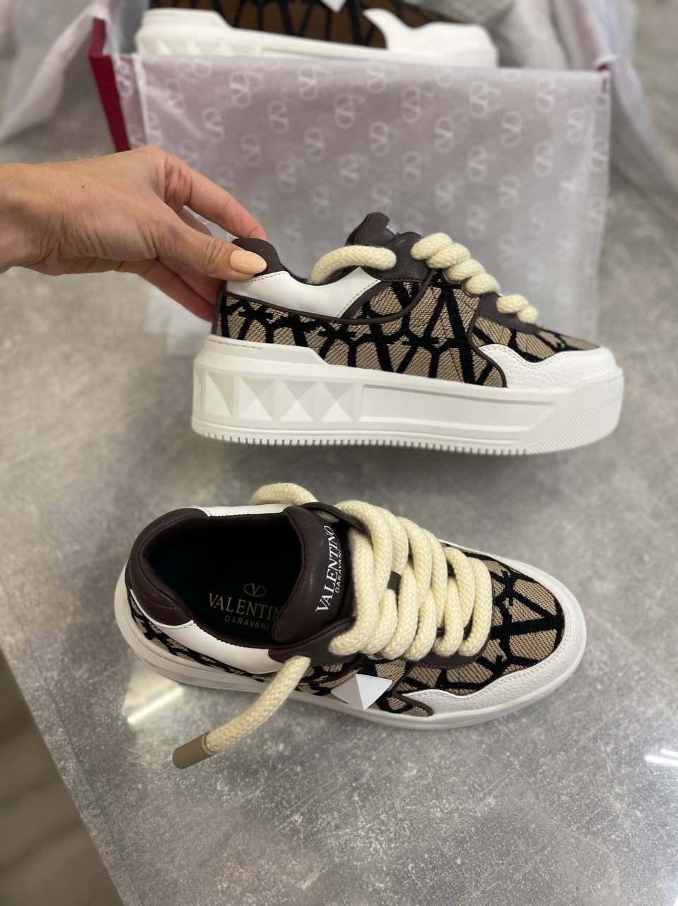 Женские кеды Valentino BP-41531 люкс Женские кеды Valentino BP-41531 люкс