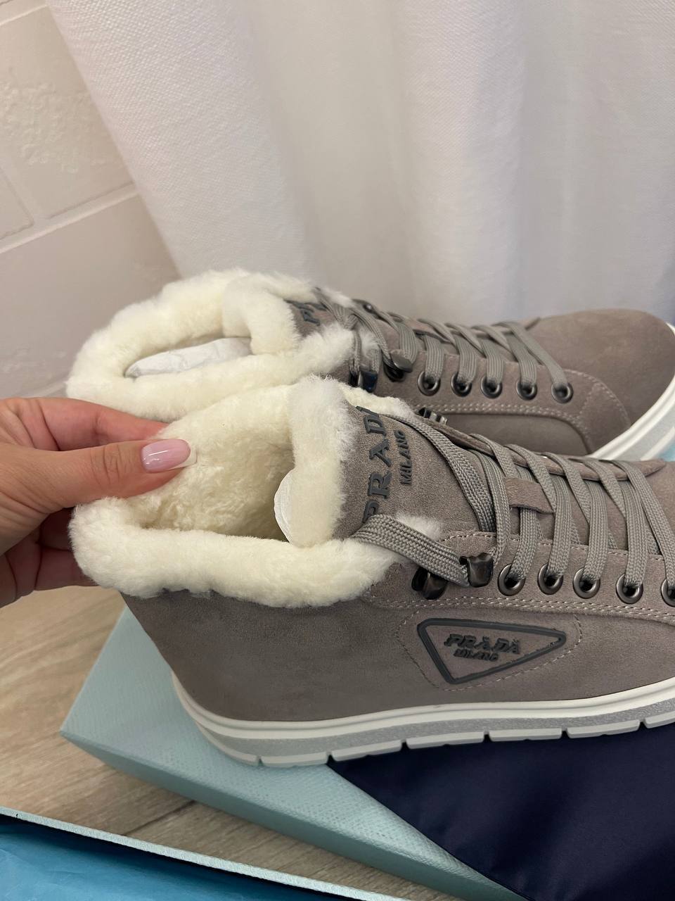 Повседневные женские кеды Prada BP-44257 Повседневные женские кеды Prada BP-44257