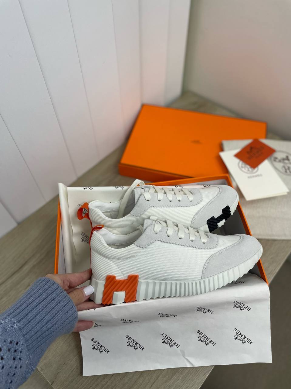 Коллекционные кроссовки Hermes BP-30661 Коллекционные кроссовки Hermes BP-30661