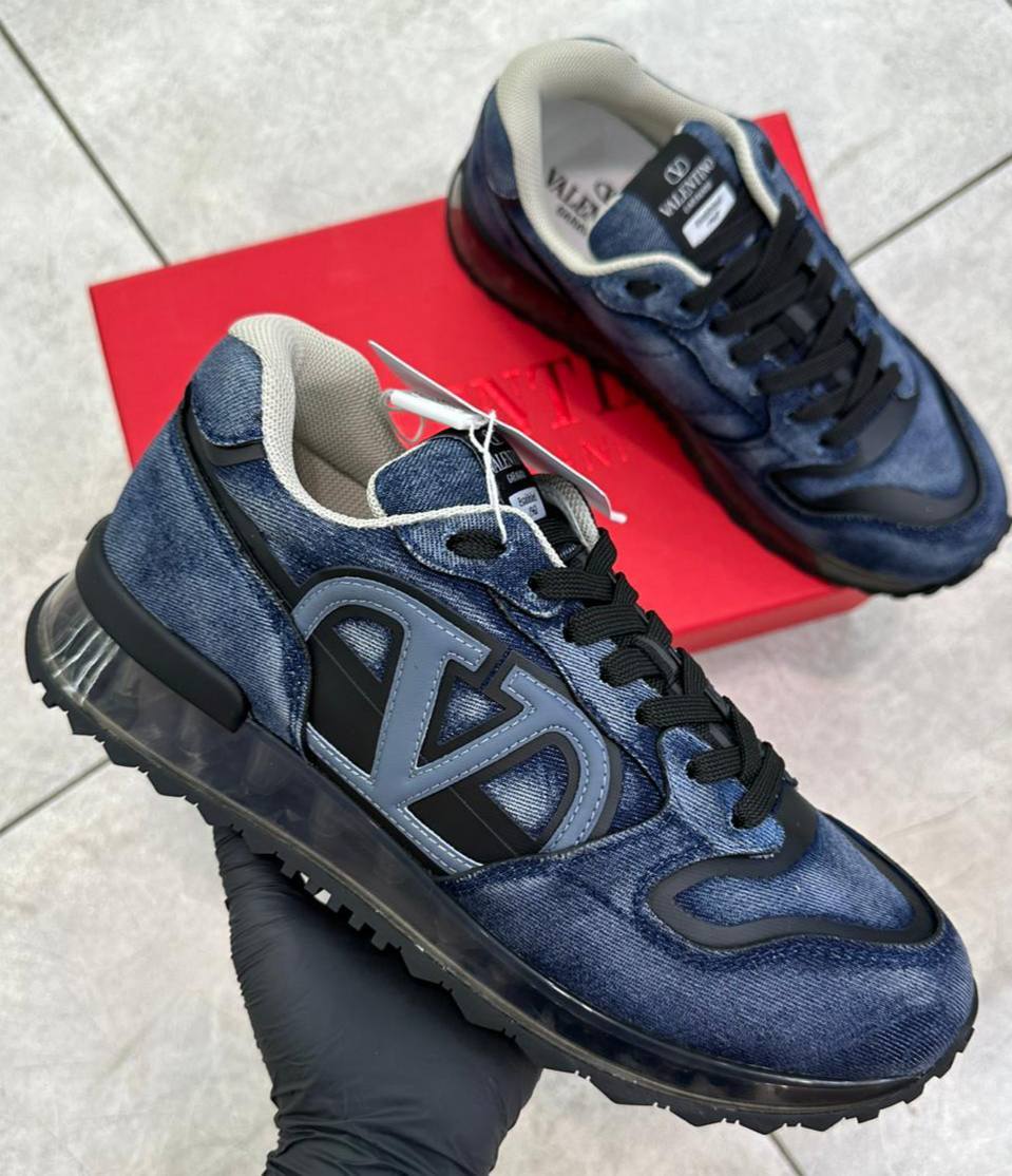 Valentino синие кроссовки BP-38082 Valentino синие кроссовки BP-38082