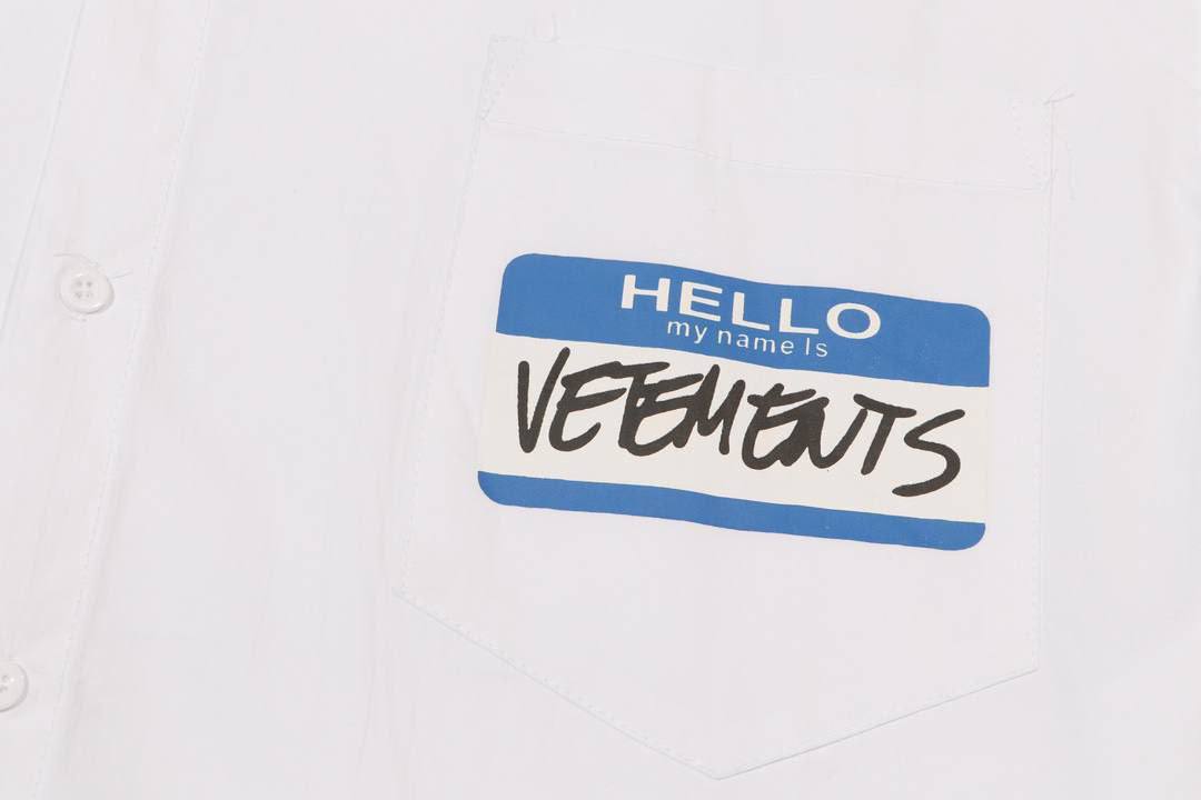 Рубашка белая Vetements BP-592973 Рубашка белая Vetements BP-592973
