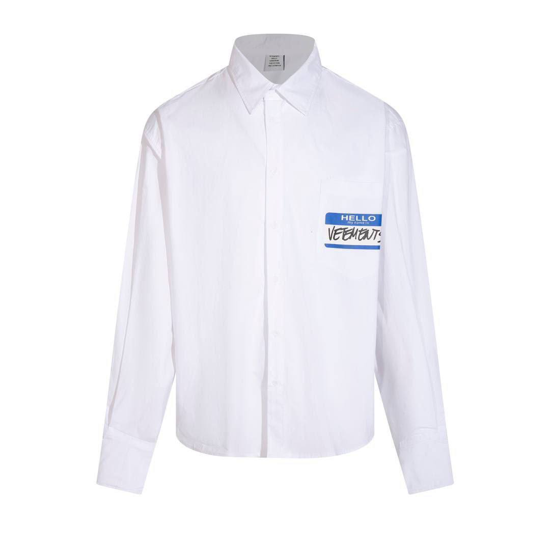 Рубашка белая Vetements BP-592973 Рубашка белая Vetements BP-592973
