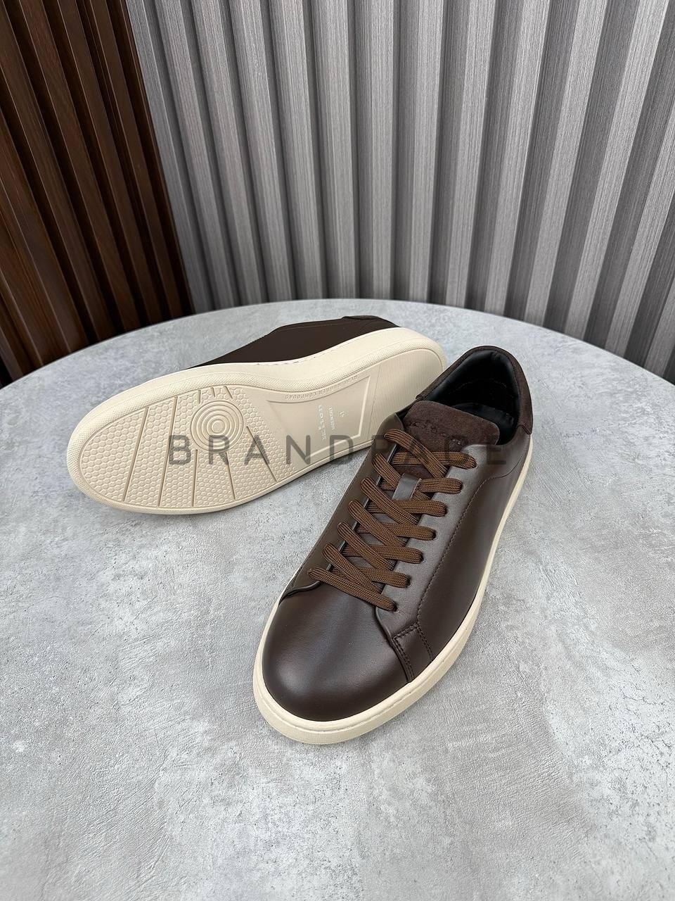 Кожаные кеды Kiton BPLUX5661 Кожаные кеды Kiton BPLUX5661