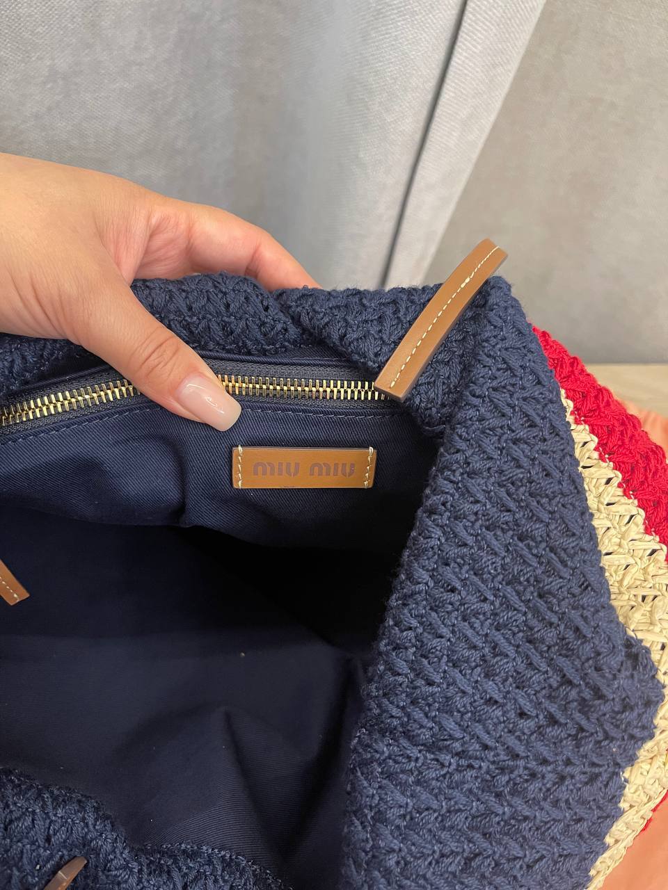 Женская сумка синяя элитная Miu Miu BP-52043 Женская сумка синяя элитная Miu Miu BP-52043