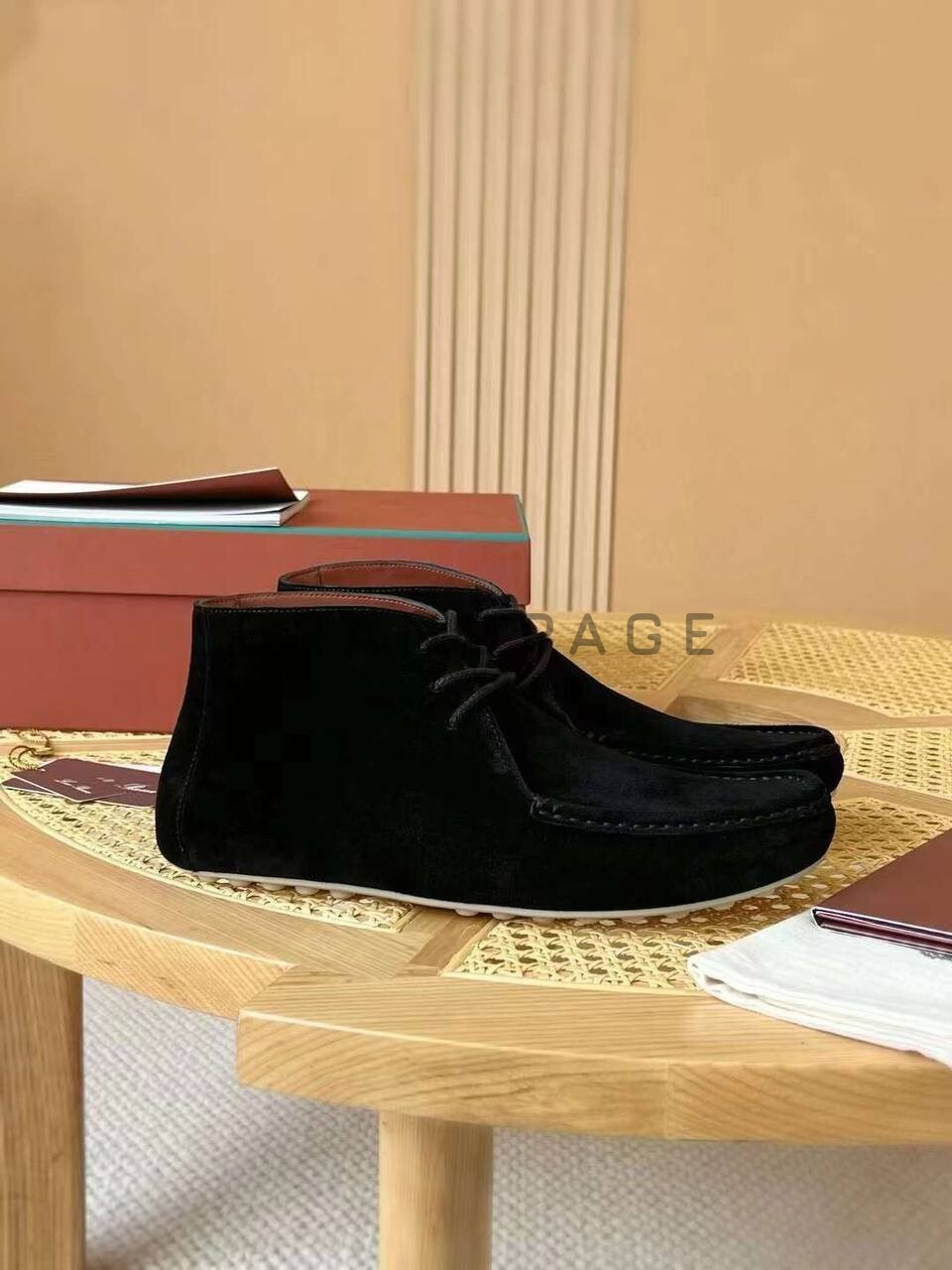 Высокие мокасины из замши Loro Piana BPLUX5361 Высокие мокасины из замши Loro Piana BPLUX5361