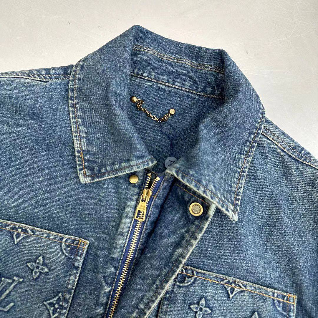 Джинсовая куртка Louis Vuitton BP-37014 стильная Джинсовая куртка Louis Vuitton BP-37014 стильная