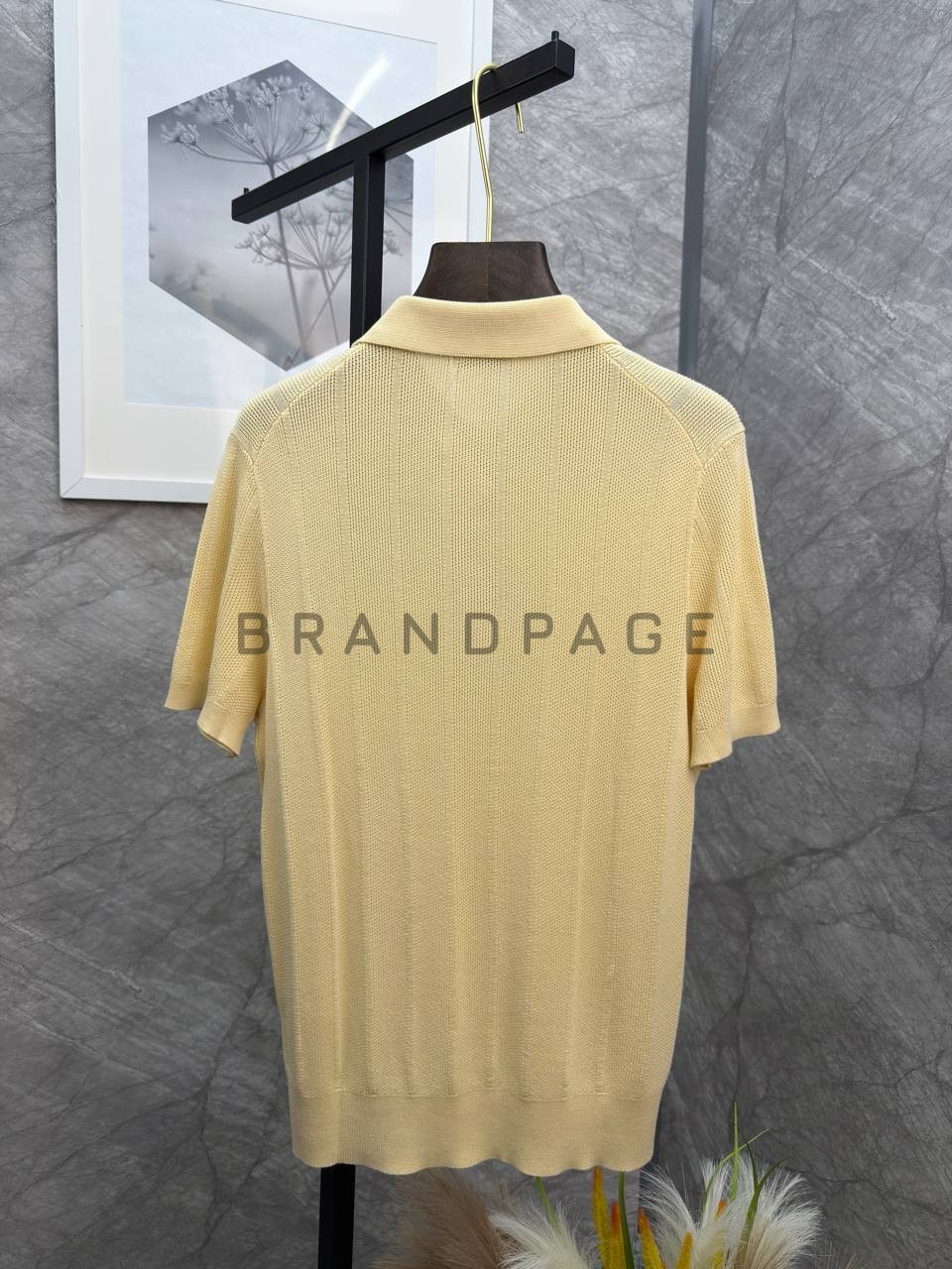 Поло из лиоцела Brunello Cucinelli BPLUX13012