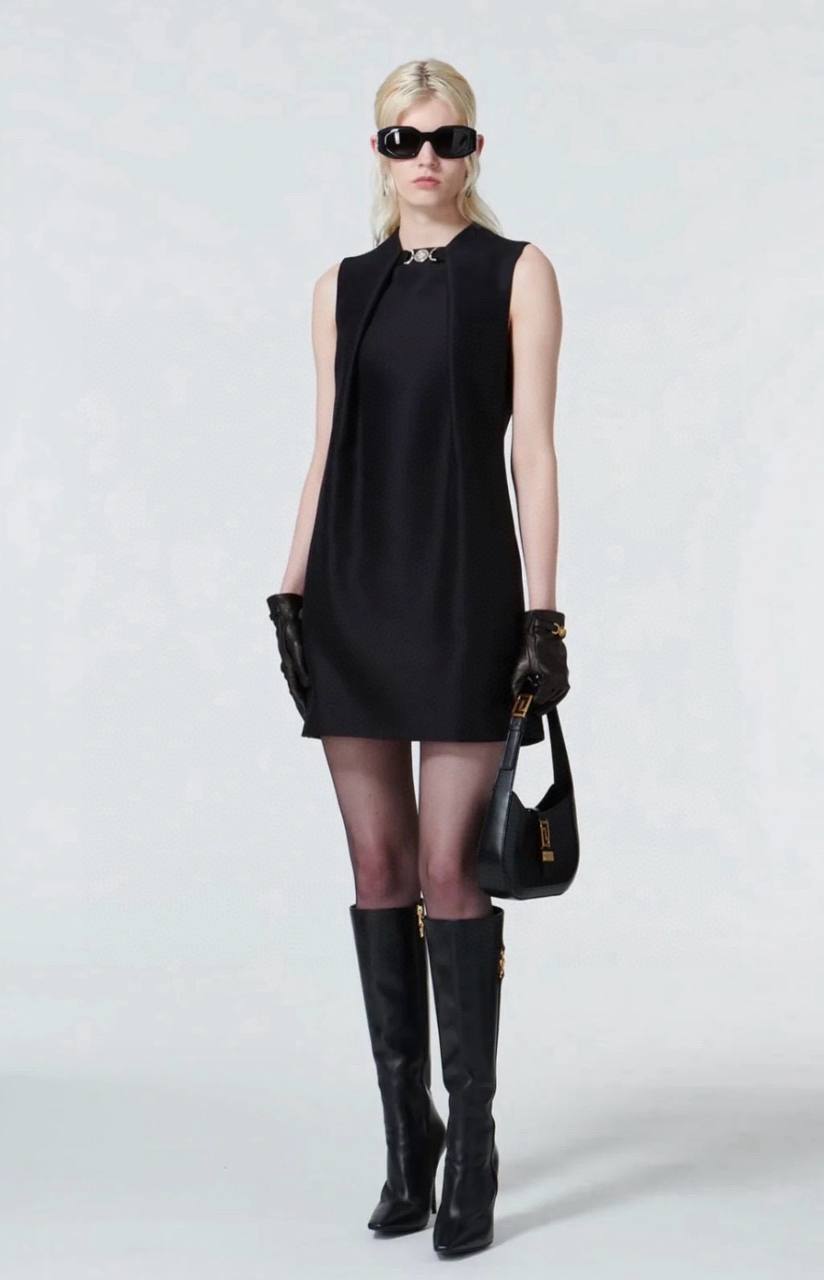 Платье черное дизайнерское Versace BP-623459 Платье черное дизайнерское Versace BP-623459