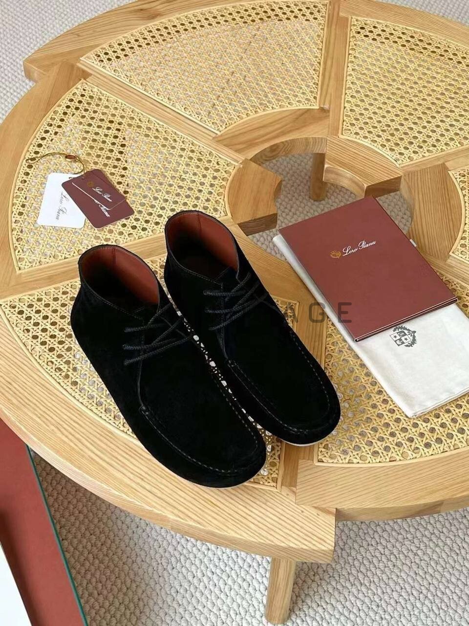 Высокие мокасины из замши Loro Piana BPLUX5361 Высокие мокасины из замши Loro Piana BPLUX5361