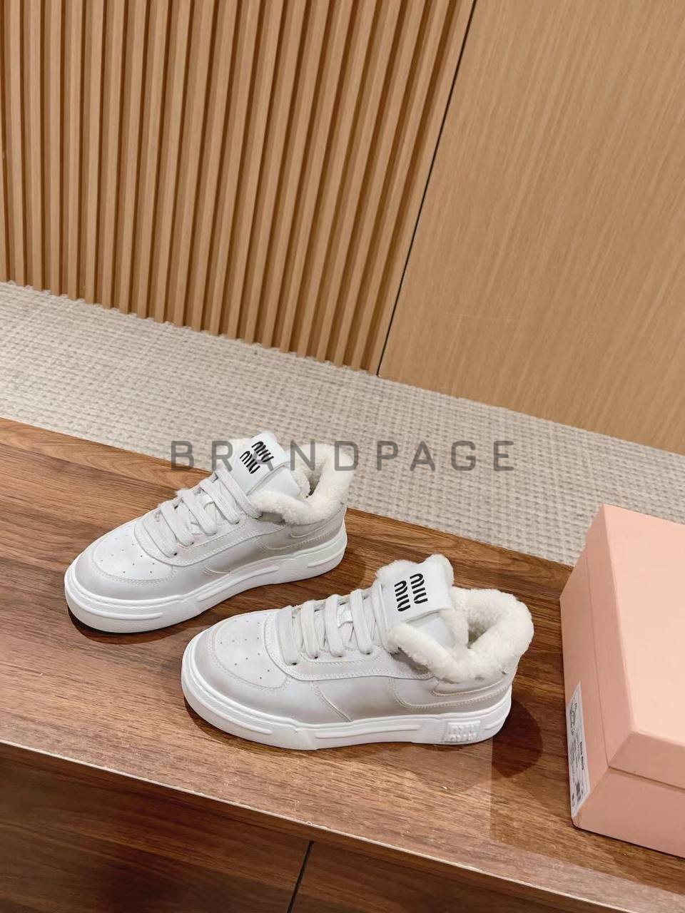 Кроссовки с мехом Miu Miu BPLUX12479 Кроссовки с мехом Miu Miu BPLUX12479