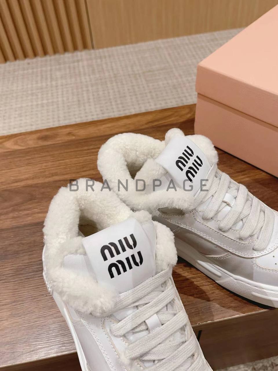 Кроссовки с мехом Miu Miu BPLUX12479 Кроссовки с мехом Miu Miu BPLUX12479