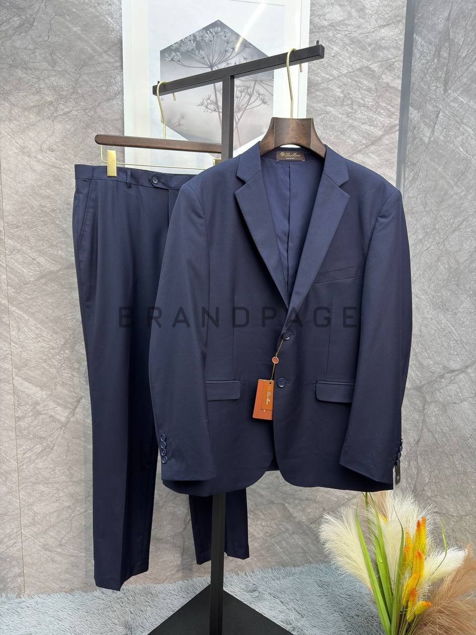 Классический костюм из хлопка Loro Piana BPLUX13033