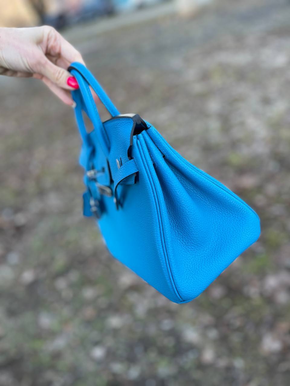 Трендовая женская сумка Birkin, 25 см, PHW Hermes BP-30988 Трендовая женская сумка Birkin, 25 см, PHW Hermes BP-30988