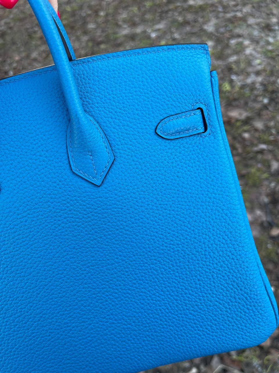 Трендовая женская сумка Birkin, 25 см, PHW Hermes BP-30988 Трендовая женская сумка Birkin, 25 см, PHW Hermes BP-30988