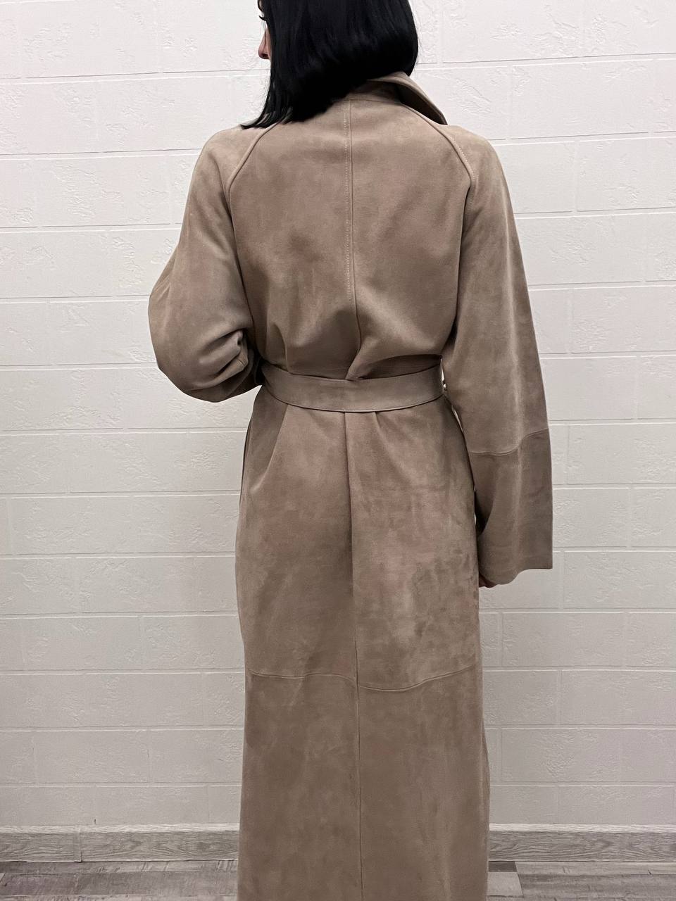 Премиум замшевый плащ The Row BP-53070 Премиум замшевый плащ The Row BP-53070