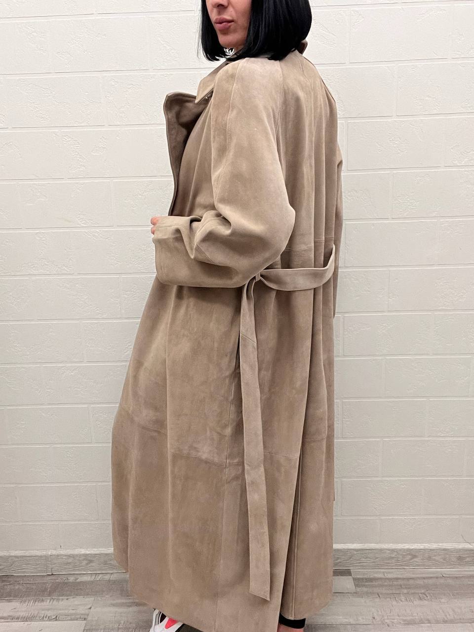 Премиум замшевый плащ The Row BP-53070 Премиум замшевый плащ The Row BP-53070