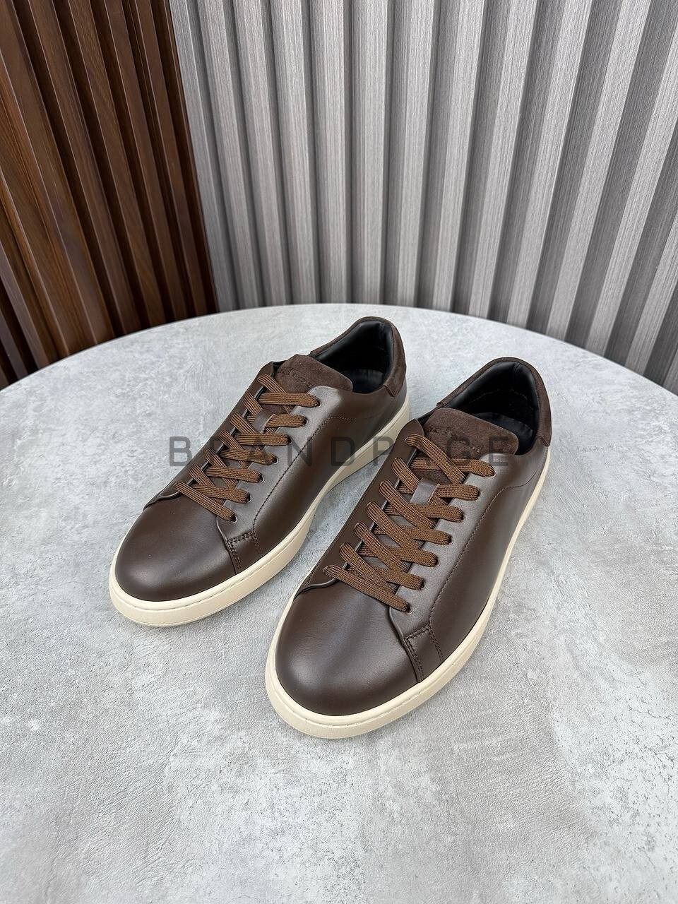 Кожаные кеды Kiton BPLUX5661 Кожаные кеды Kiton BPLUX5661