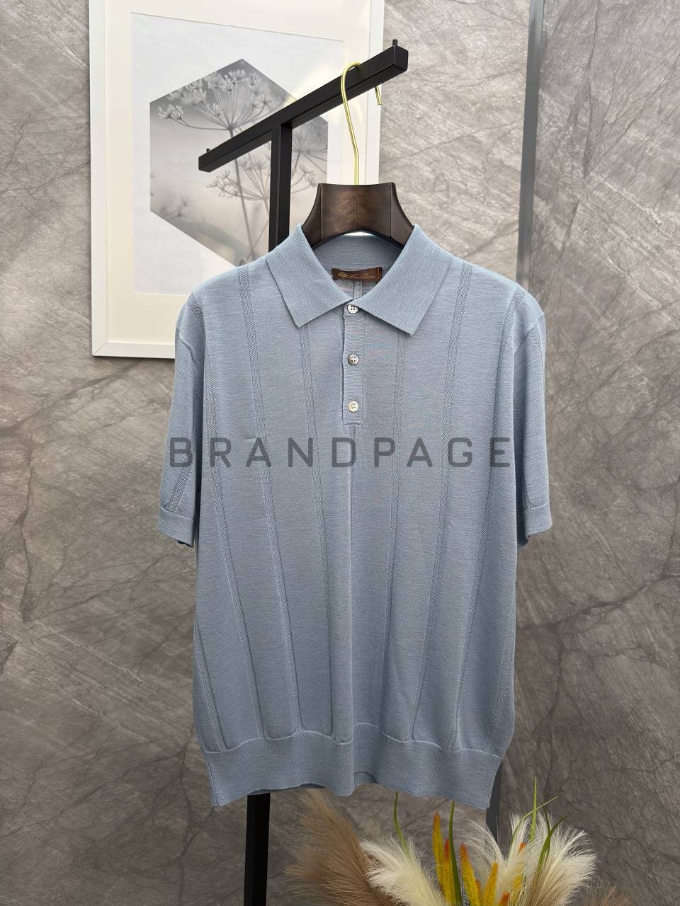 Поло из льна и вискозы Loro Piana BPLUX13000