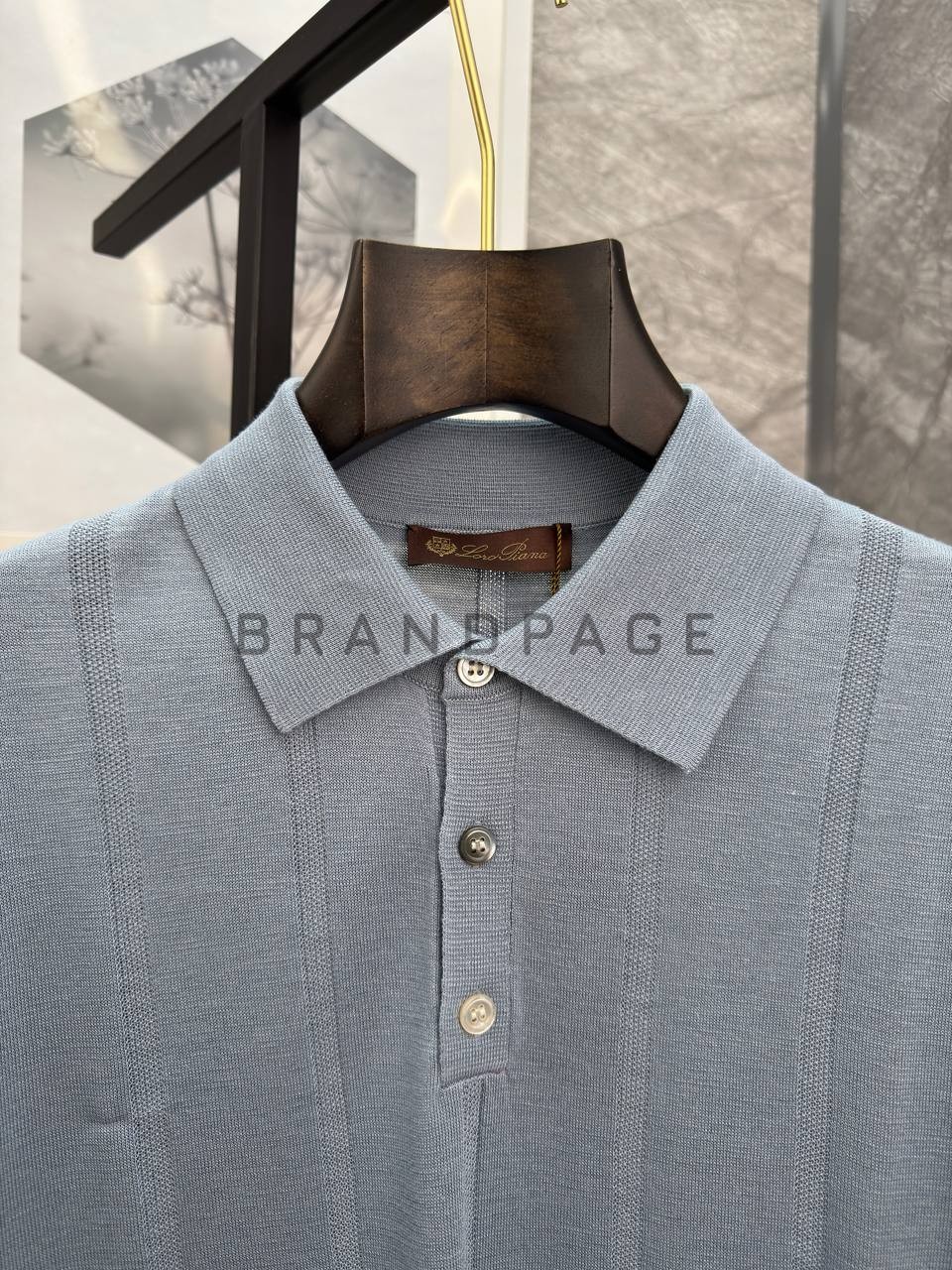 Поло из льна и вискозы Loro Piana BPLUX13000