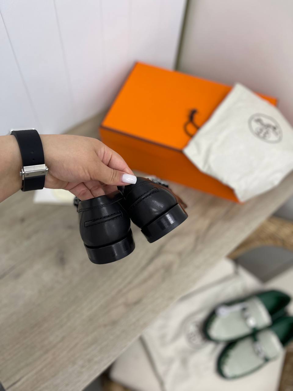 Трендовые туфли Hermes BP-34157 Трендовые туфли Hermes BP-34157