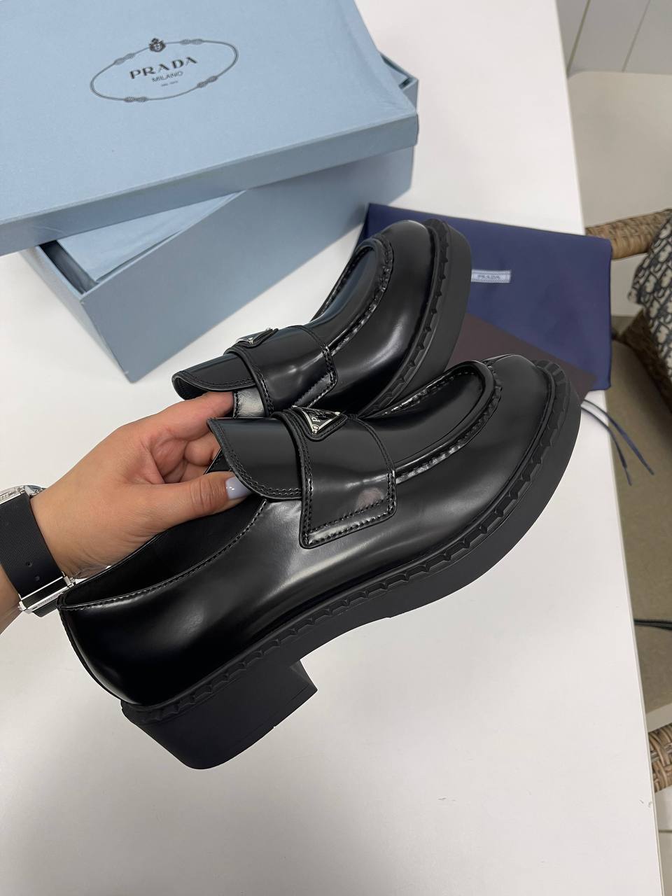 Премиум лоферы Prada BP-31832 Премиум лоферы Prada BP-31832