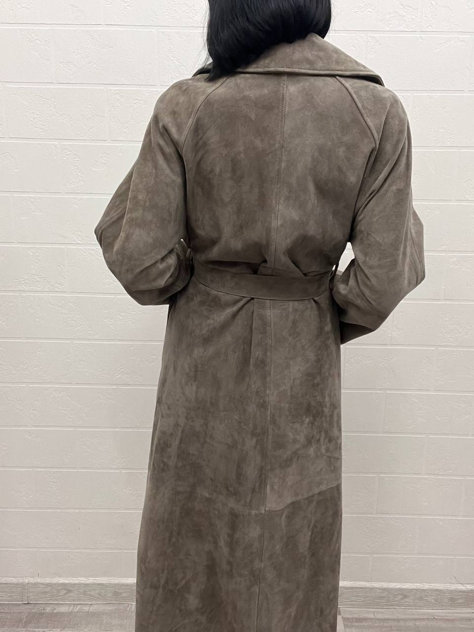 Коллекционный замшевый плащ The Row BP-53071 Коллекционный замшевый плащ The Row BP-53071