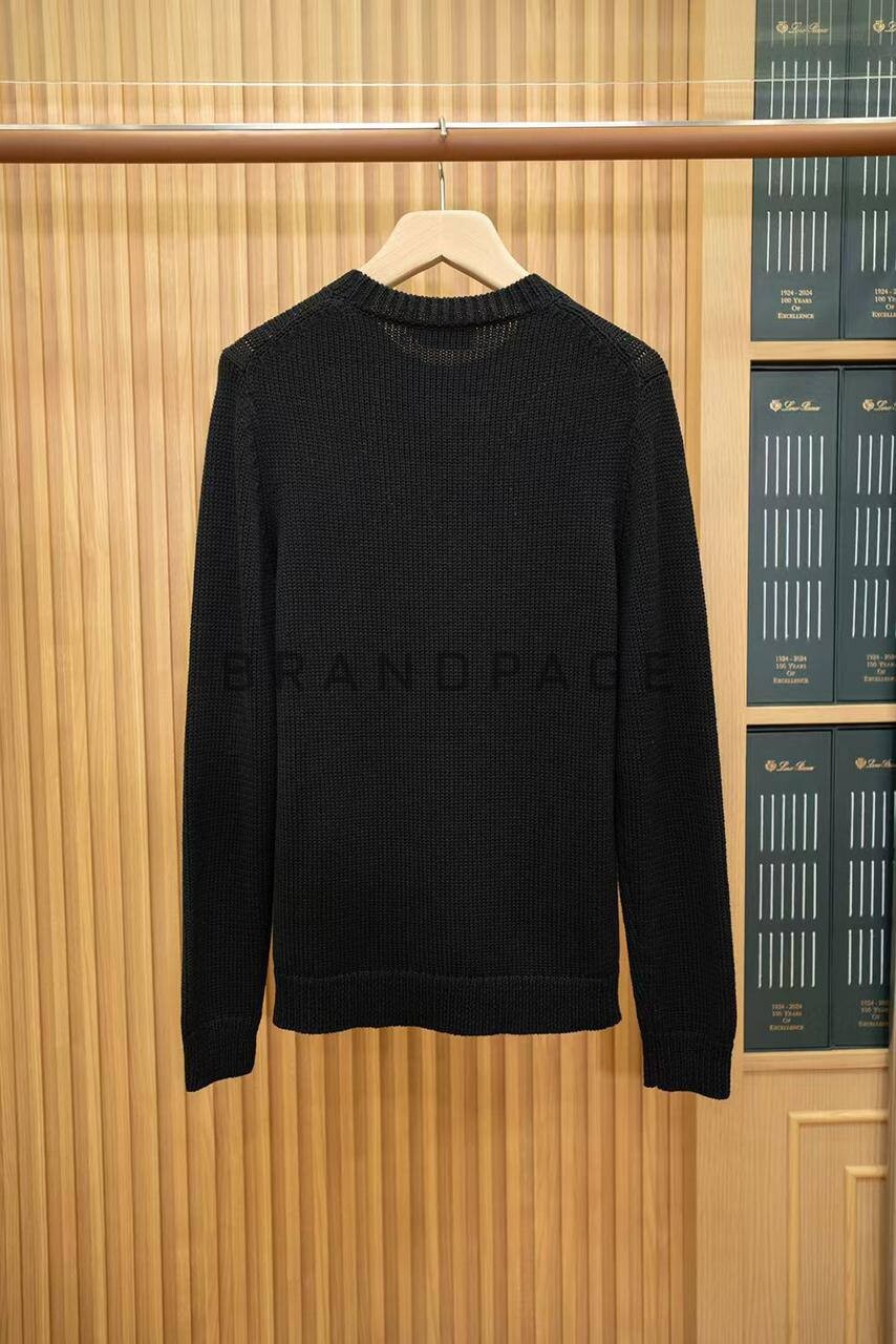 Вязаный свитер из льна и хлопка Kiton BPLUX5527 Вязаный свитер из льна и хлопка Kiton BPLUX5527