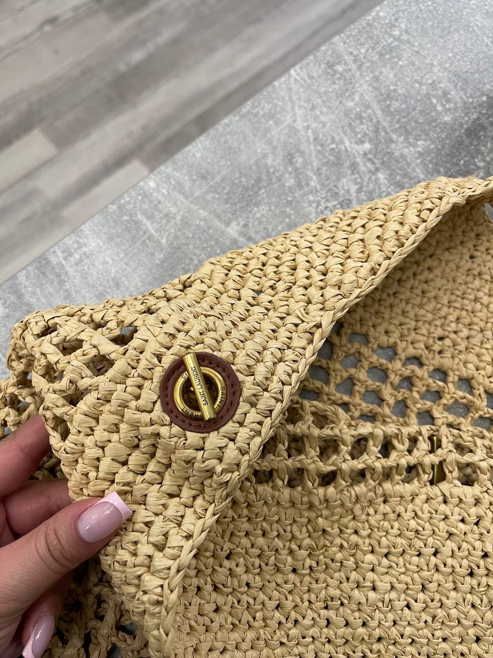 Песочная женская сумка Yves Saint Laurent BP-49299 Песочная женская сумка Yves Saint Laurent BP-49299