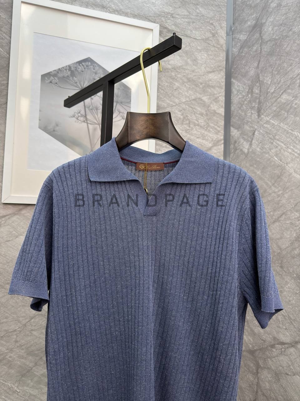 Футболка из смеси льна и тенселя Loro Piana BPLUX13003 Футболка из смеси льна и тенселя Loro Piana BPLUX13003