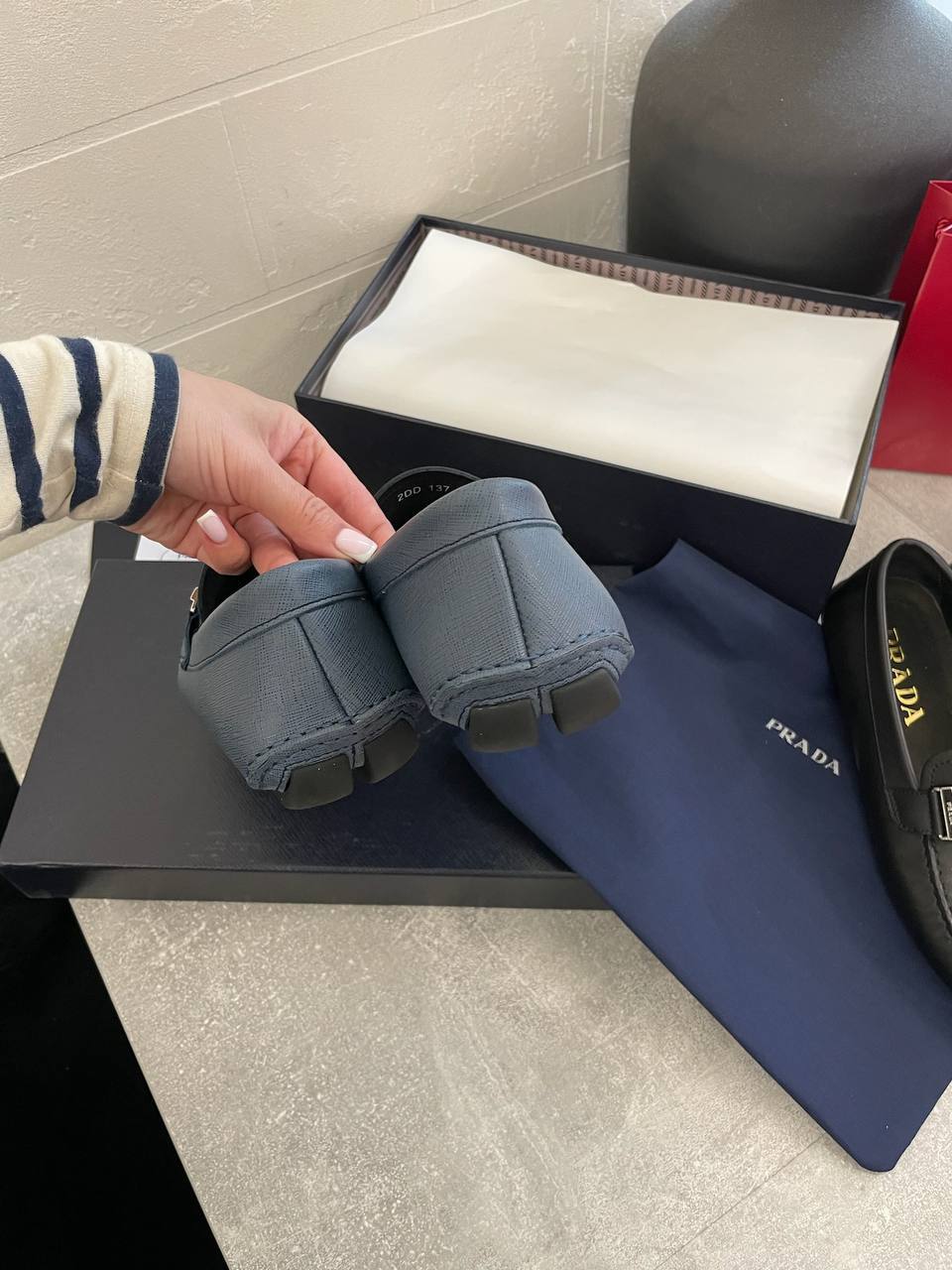 Мокасины дизайнерские Prada BP-49128 Мокасины дизайнерские Prada BP-49128