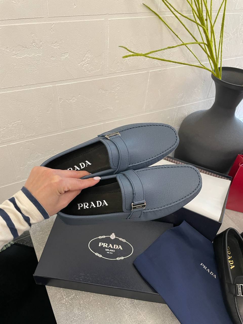 Мокасины дизайнерские Prada BP-49128 Мокасины дизайнерские Prada BP-49128