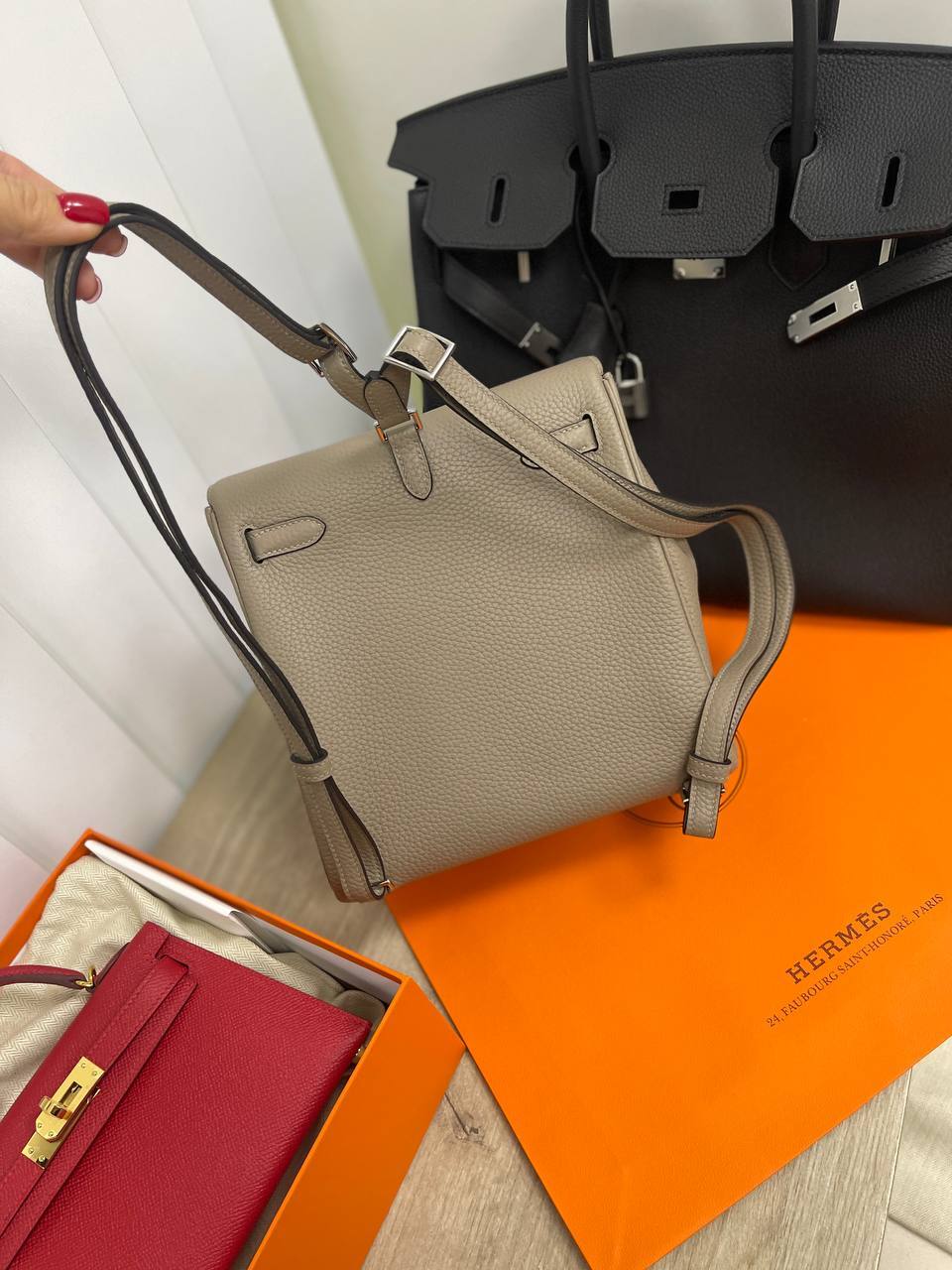 Мягчайший рюкзачок коллекционный Togo leather Hermes BP-23648 Мягчайший рюкзачок коллекционный Togo leather Hermes BP-23648
