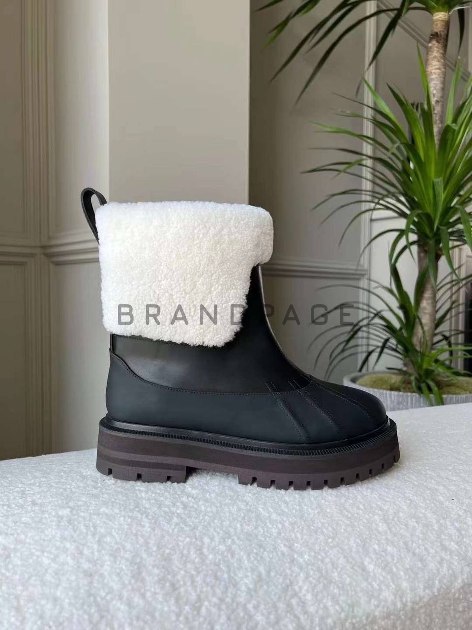 Женские ботинки из меха Loro Piana Regent BPLUX12523 Женские ботинки из меха Loro Piana Regent BPLUX12523