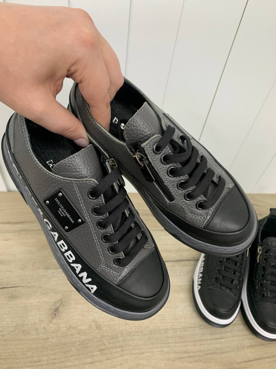 Лимитированные кожаные кеды Dolce & Gabbana Лимитированные кожаные кеды Dolce & Gabbana