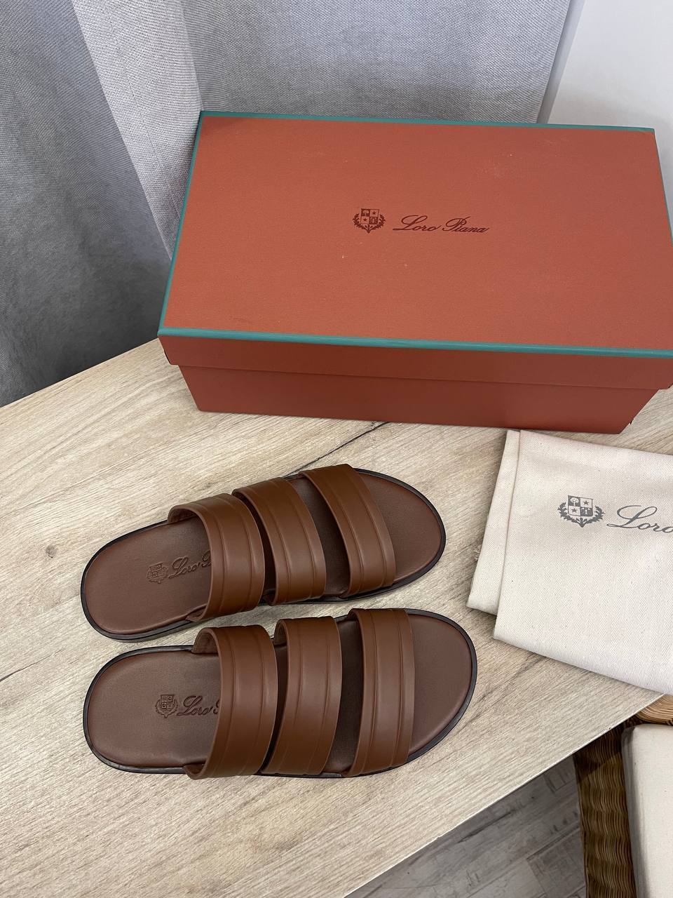 Классические шлепанцы Loro Piana BP-51314 Классические шлепанцы Loro Piana BP-51314