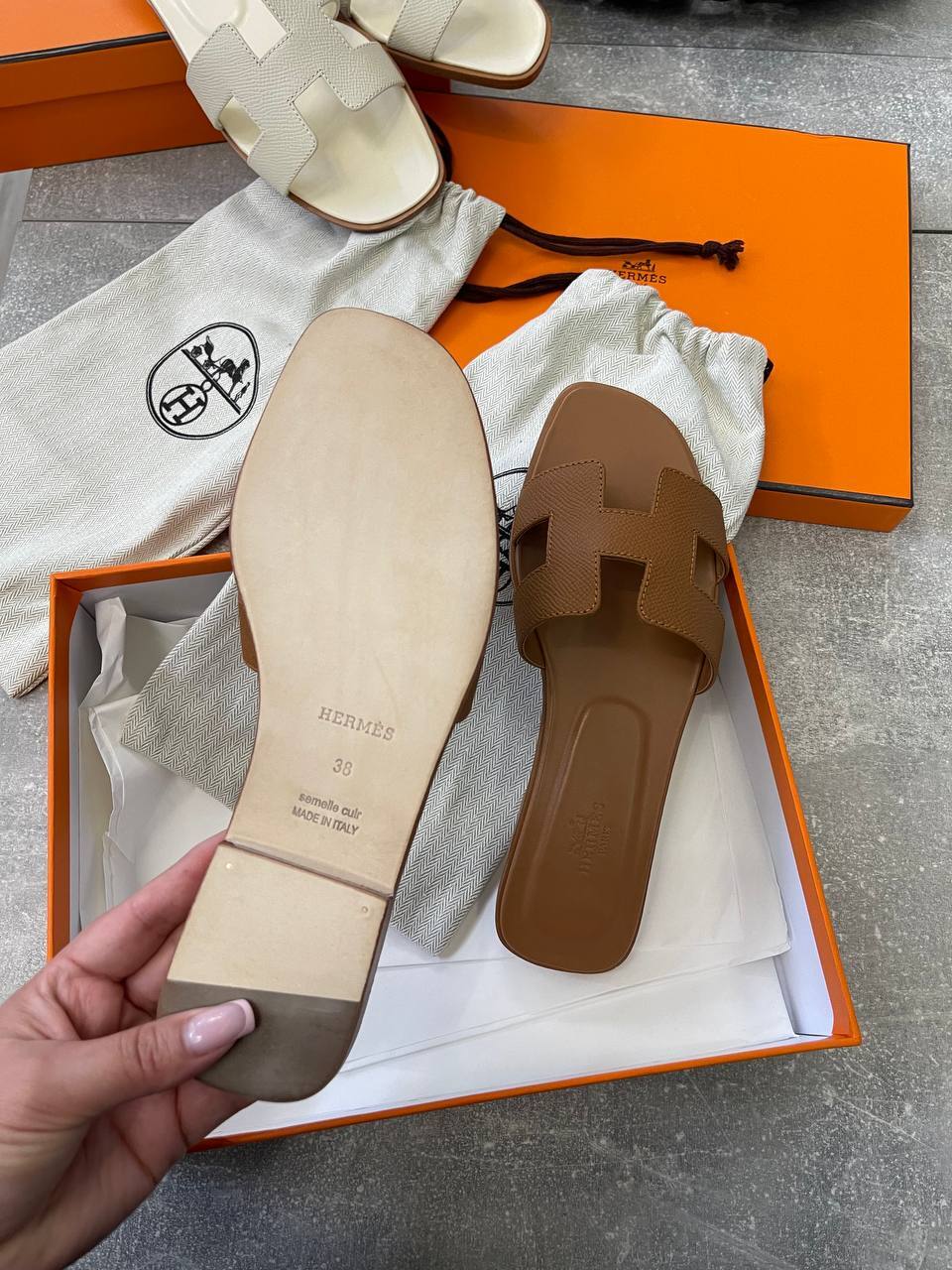 Сандалии люкс Hermes BP-49807 Сандалии люкс Hermes BP-49807