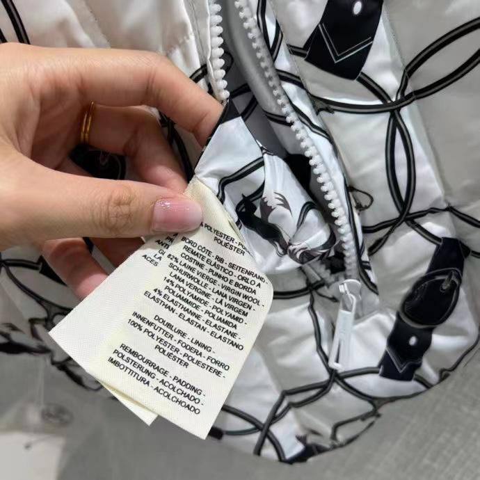 Элитный пуховик двухсторонний Hermes BP-20637 Элитный пуховик двухсторонний Hermes BP-20637