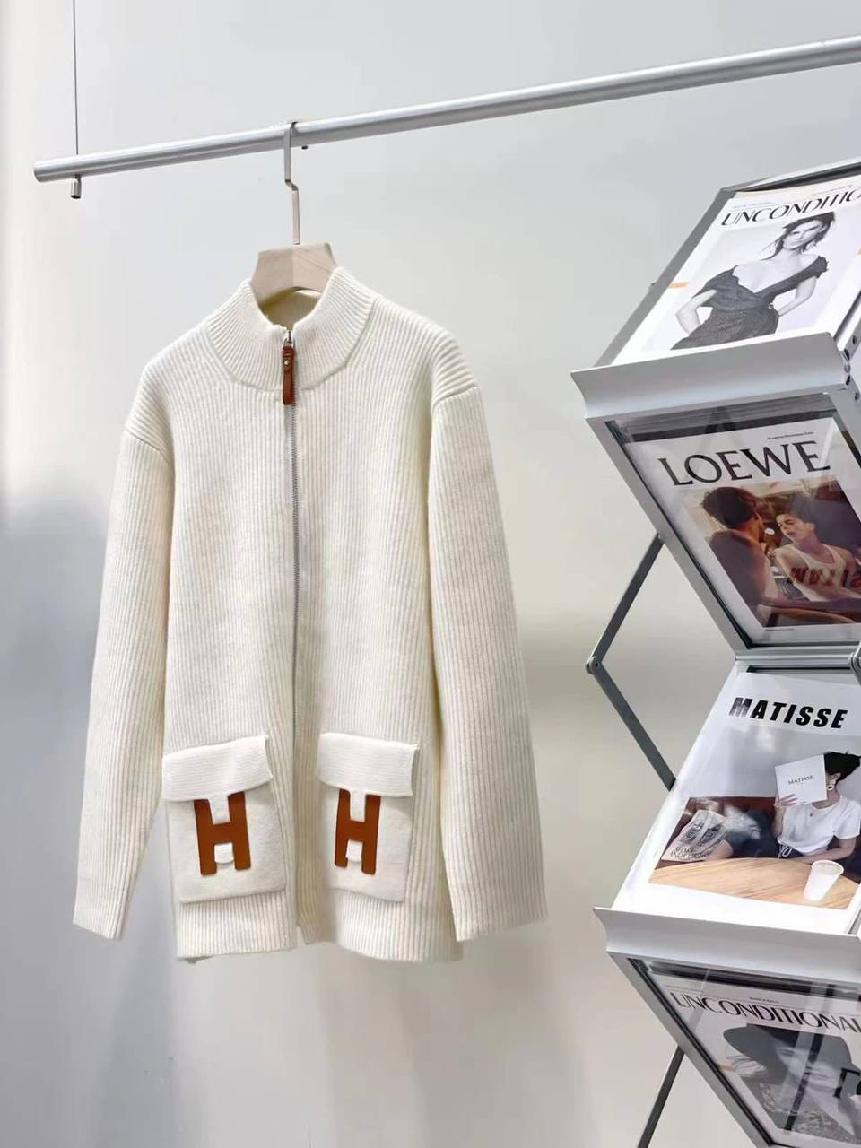 Повседневный кардиган Hermes BP-24029 Повседневный кардиган Hermes BP-24029