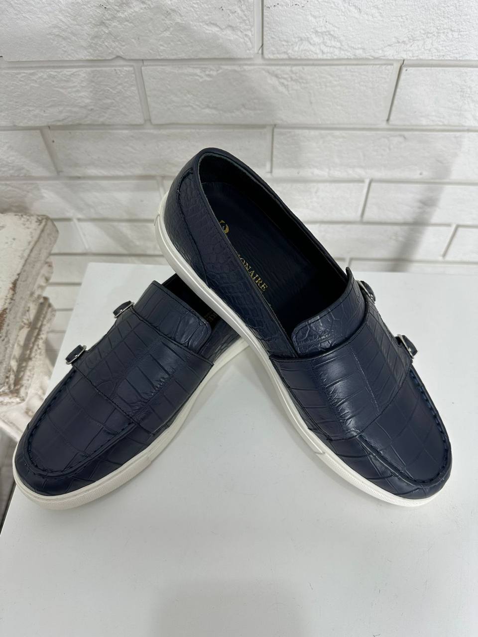 Лимитированные слипоны из крокодиловой кожи Billionaire BP-38401 Лимитированные слипоны из крокодиловой кожи Billionaire BP-38401