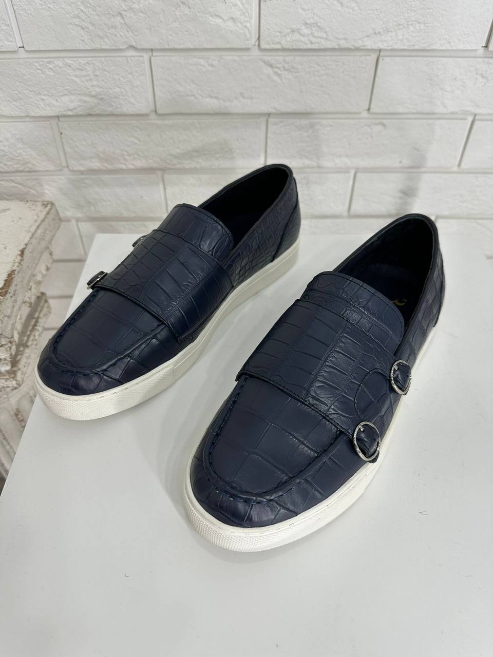 Лимитированные слипоны из крокодиловой кожи Billionaire BP-38401 Лимитированные слипоны из крокодиловой кожи Billionaire BP-38401