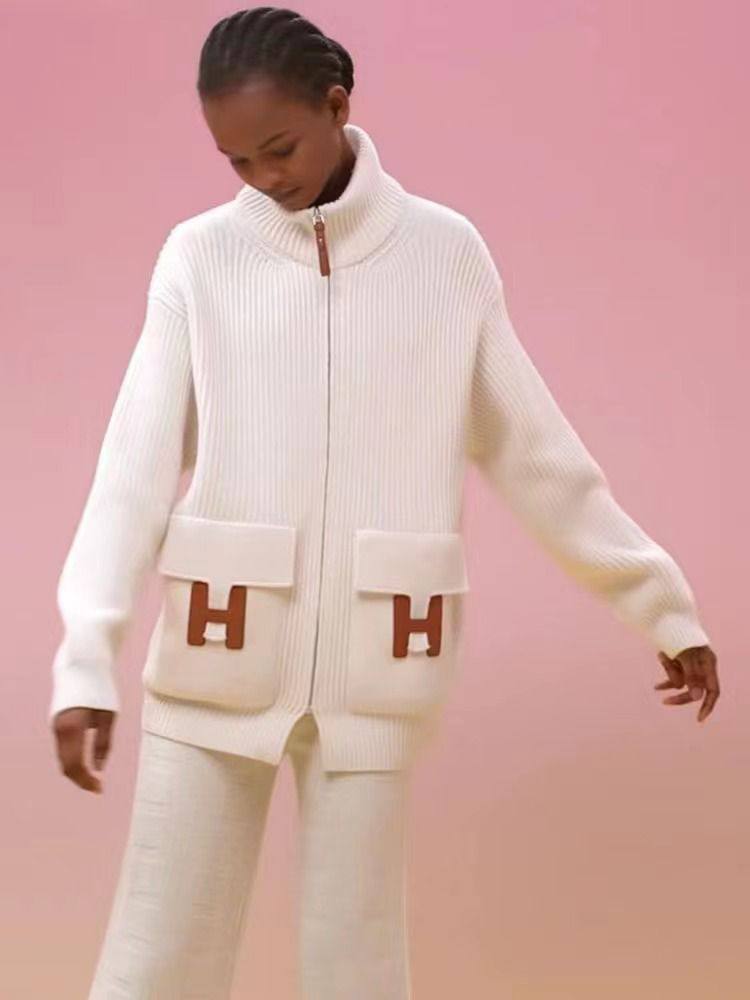 Повседневный кардиган Hermes BP-24029 Повседневный кардиган Hermes BP-24029