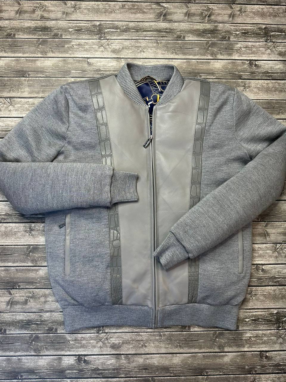 Куртка на синтепоне с кожаными вставками Zilli BP-23544 Куртка на синтепоне с кожаными вставками Zilli BP-23544