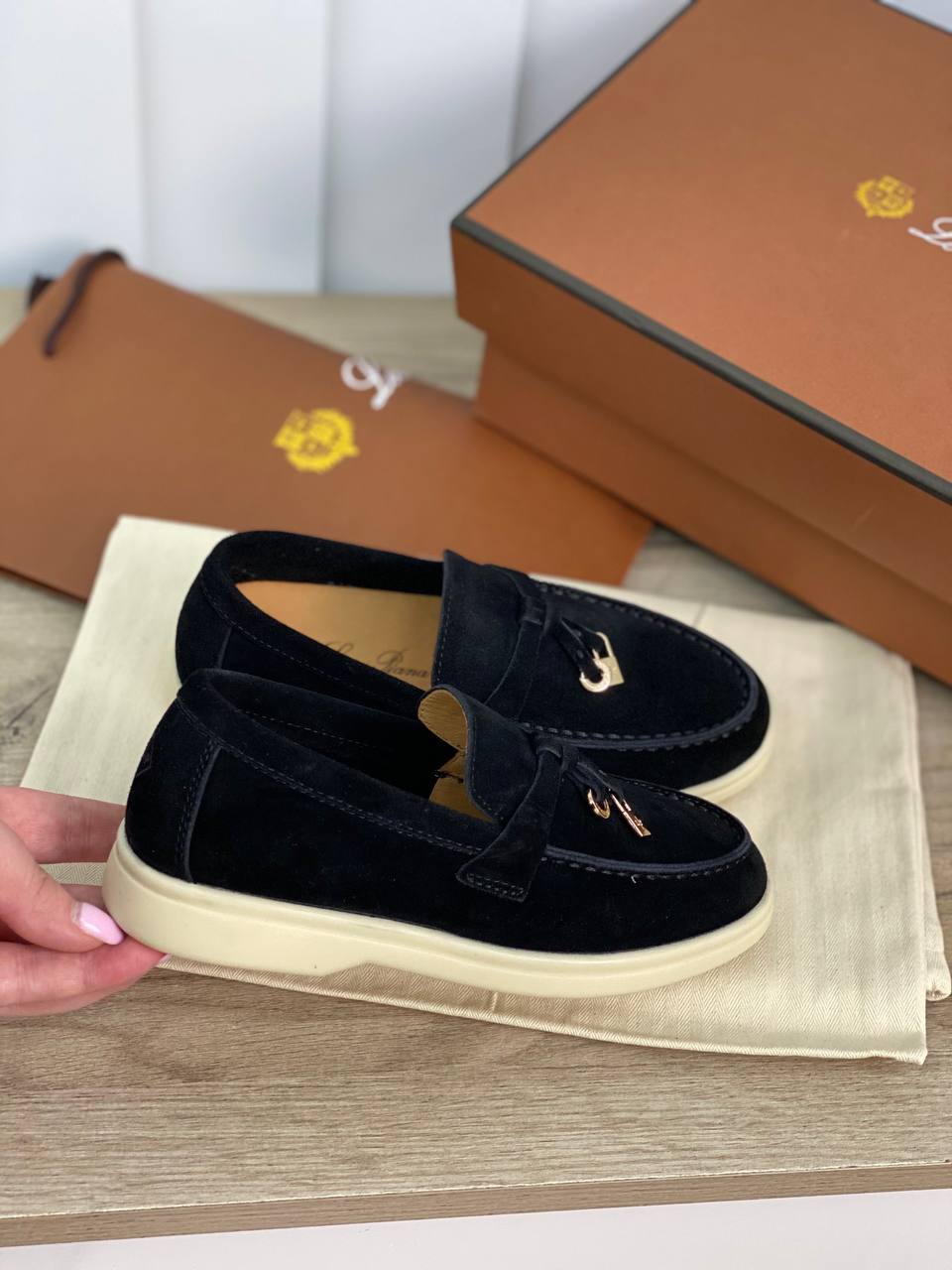 Кожаные лоферы Loro Piana BP-16100 Кожаные лоферы Loro Piana BP-16100