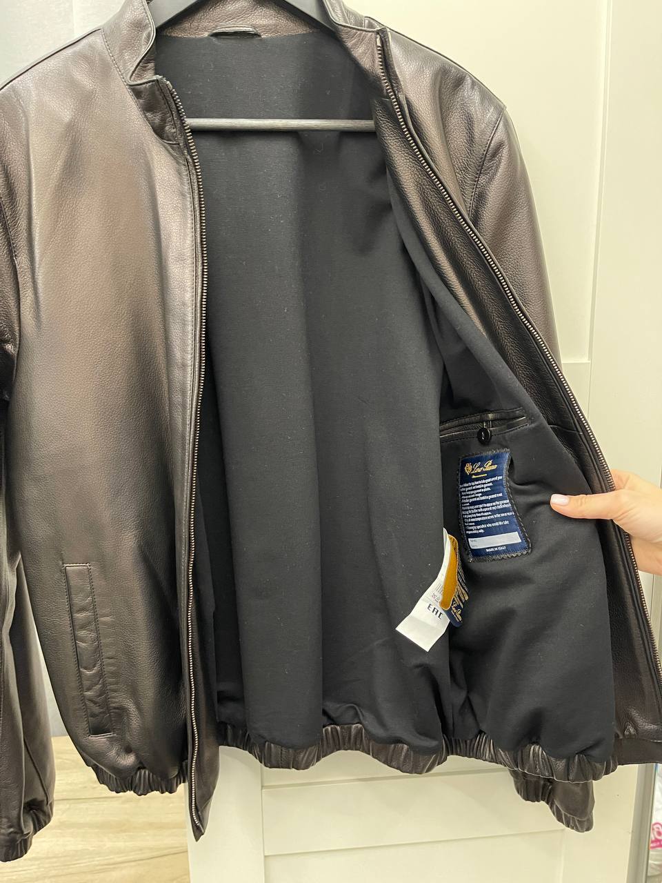 Кожаная мужская куртка Loro Piana BP-45784 Кожаная мужская куртка Loro Piana BP-45784