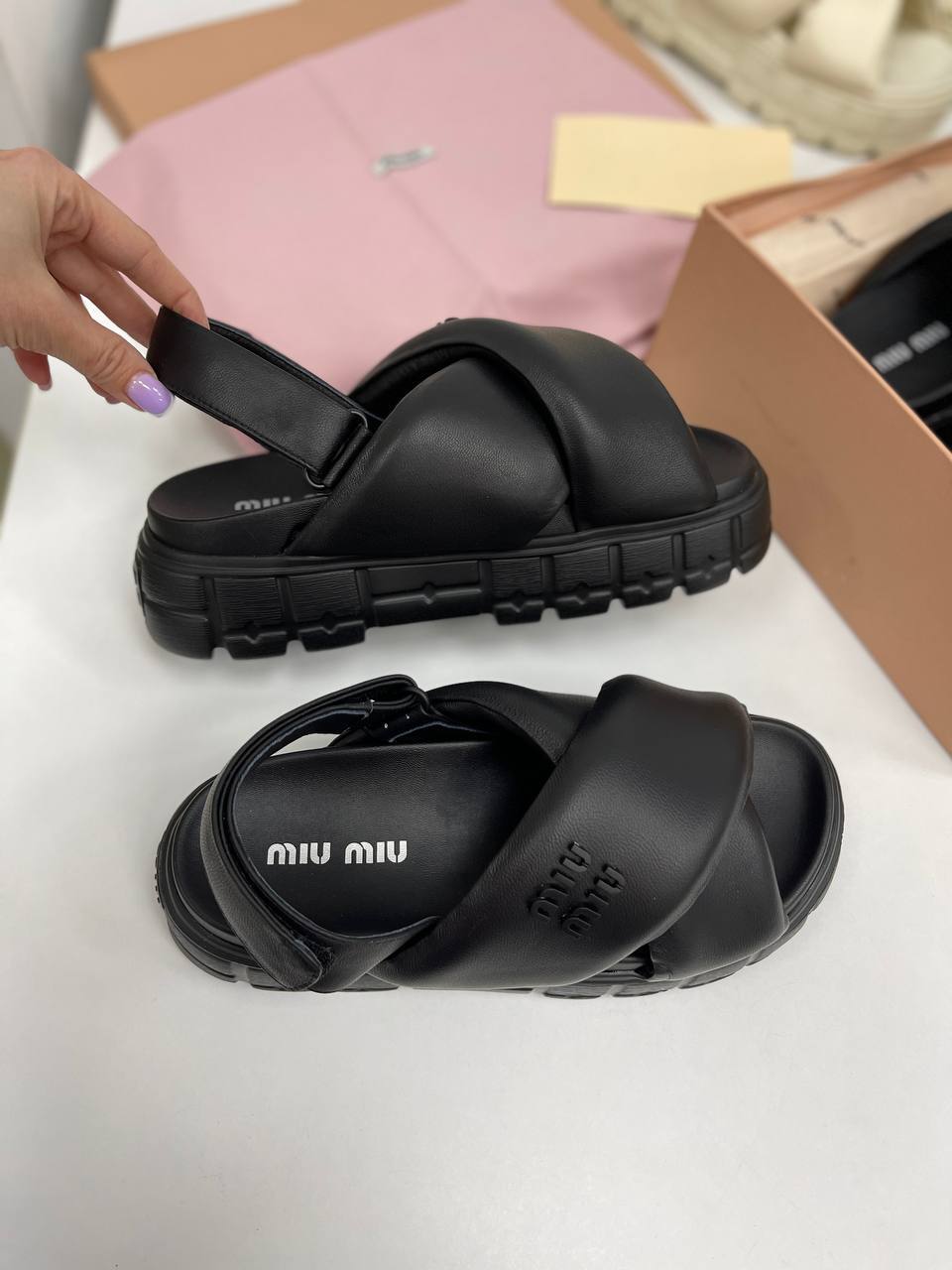 Сандалии люкс Miu Miu BP-32719 Сандалии люкс Miu Miu BP-32719
