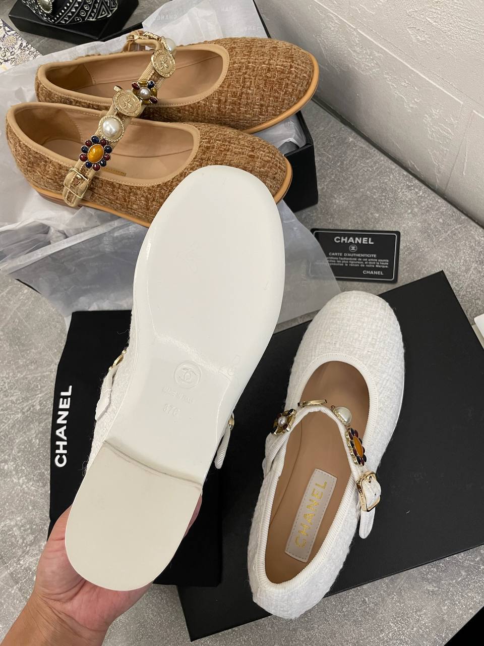 Балетки Chanel премиальные BP-52477 Балетки Chanel премиальные BP-52477