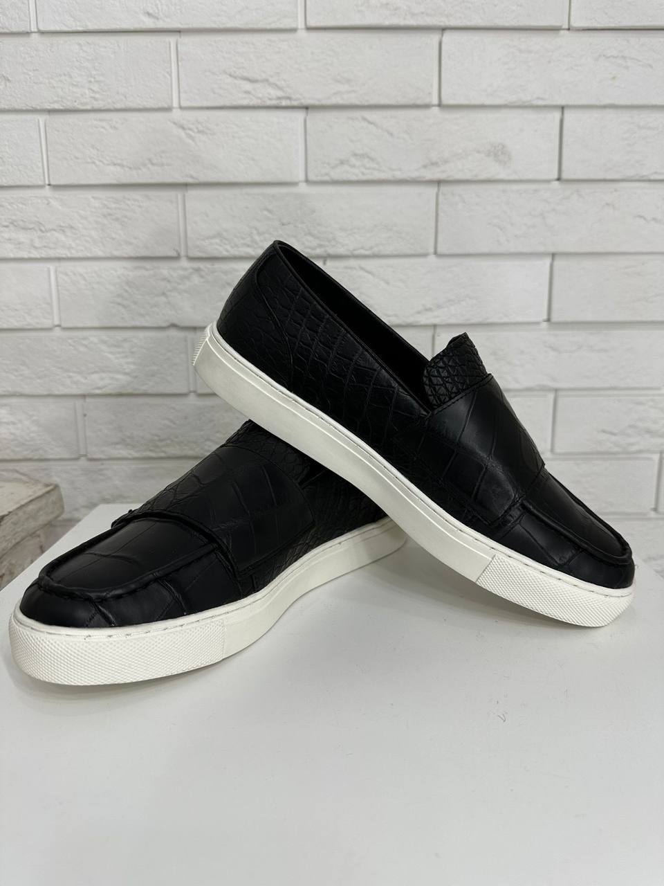 Натуральные слипоны из кожи крокодила Billionaire BP-38402 Натуральные слипоны из кожи крокодила Billionaire BP-38402