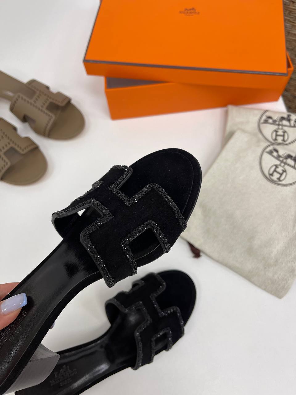 Сандалии трендовые Hermes BP-32726 Сандалии трендовые Hermes BP-32726