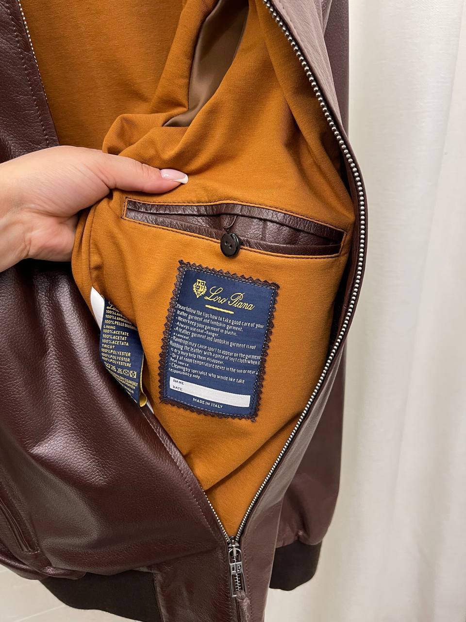 Куртка из кожи Loro Piana BP-45783 Куртка из кожи Loro Piana BP-45783