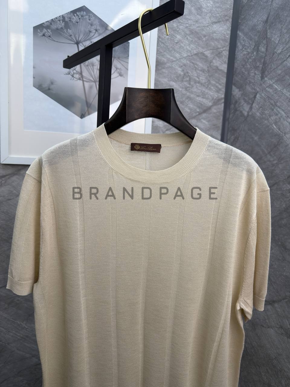 Футболка из льна и вискозы Loro Piana BPLUX13021 Футболка из льна и вискозы Loro Piana BPLUX13021